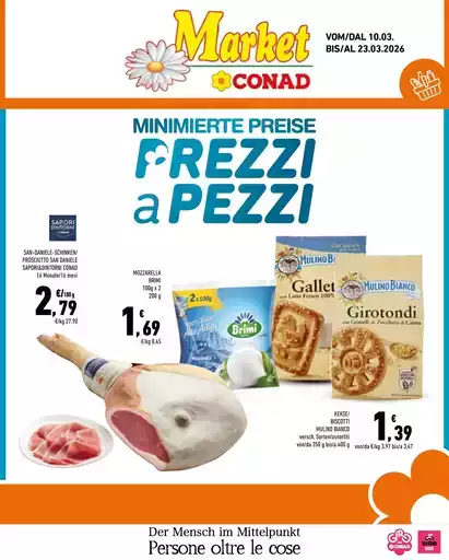 Minimierte Preise Prezzi a pezzi