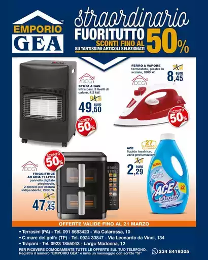 Sconti fino al 50%