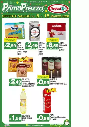 Offerte valide dal 5 al 15 marzo 2026