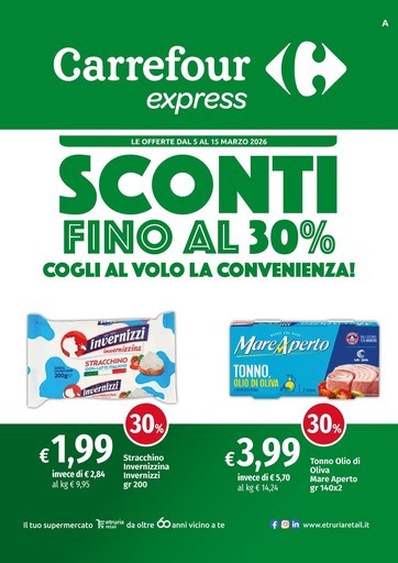 Sconti fino al 30%
