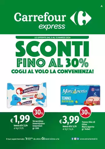 Sconti fino al 30%