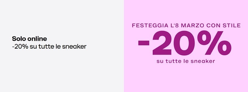 -20% su tutte le sneaker
