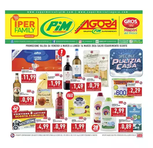 Promozione valide da 6 marzo a 16 marzo 2026