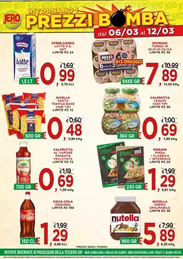 RITORNANO I PREZZI BOMBA