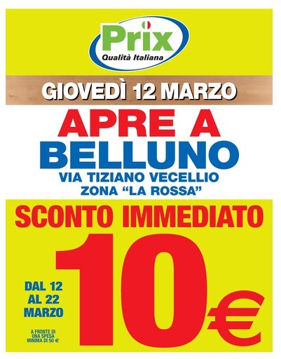 Apre a Belluno Apre a Belluno