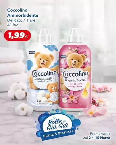 Promo valida dal 2 al 15 marzo