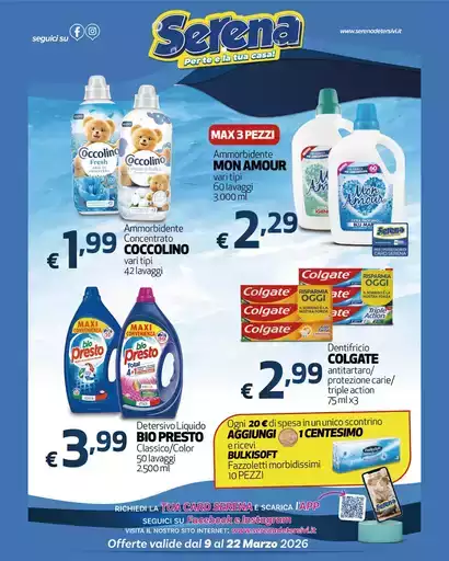 Offerte valide dal 9 al 22 marzo 2026 Offerte valide dal 9 al 22 marzo 2026