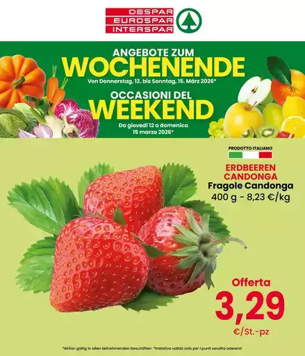 Occasioni del weekend