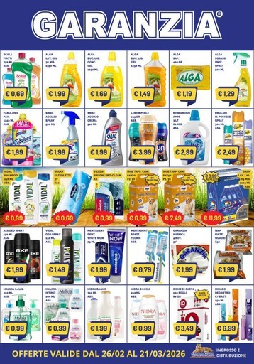 Offerte valide dal 26/02 al 21/03/2026