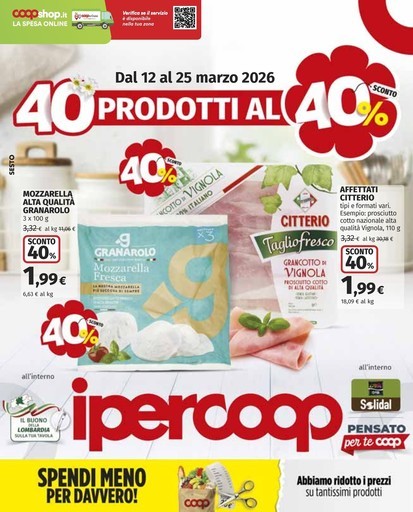 40 prodotti al 40%
