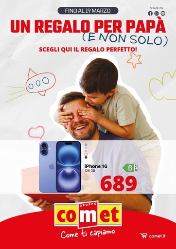 Un regalo per papà (e non solo) da Comet! Un regalo per papà (e non solo) da Comet!