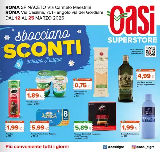 Sbocciano sconti
