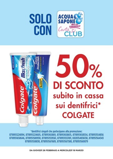 50% di sconto 50% di sconto