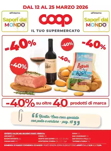 Dal 12 al 25 marzo 2026