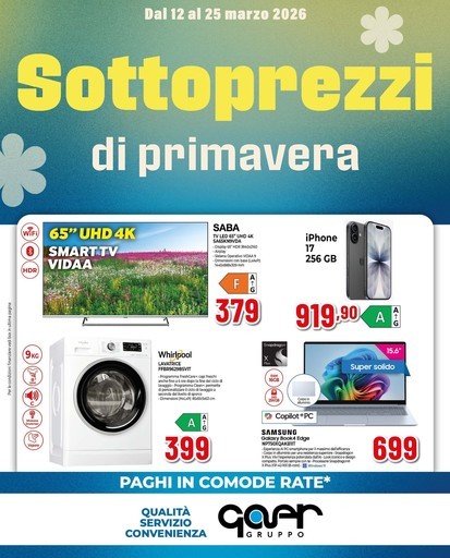Sottoprezzi di primavera!