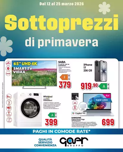 Sottoprezzi di primavera! Sottoprezzi di primavera!