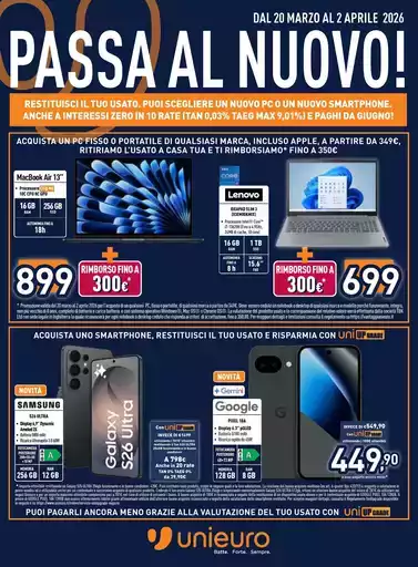 Passa al nuovo da Unieuro!