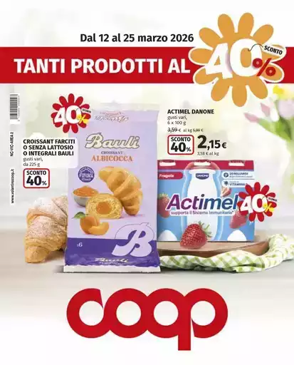 40 prodotti al 40% di sconto