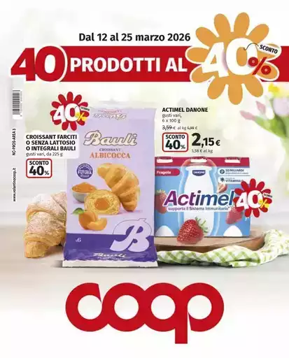 40 prodotti al 40% di sconto