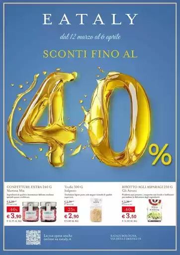 SCONTI FINO AL 40%