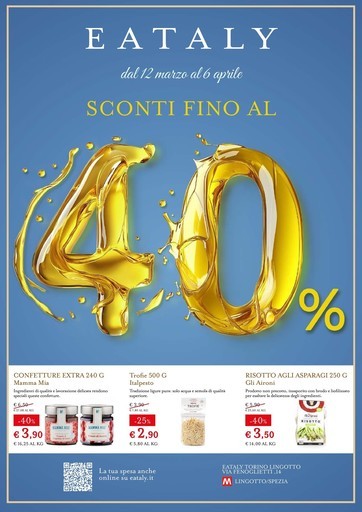 SCONTI FINO AL 40%