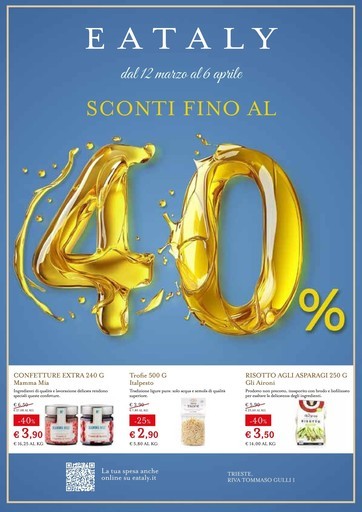 SCONTI FINO AL 40%