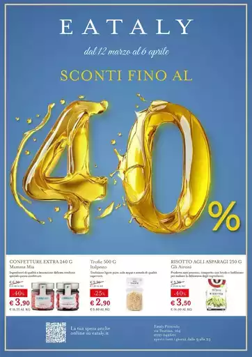 SCONTI FINO AL 40%