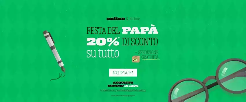 Festa del papa 20% di sconto