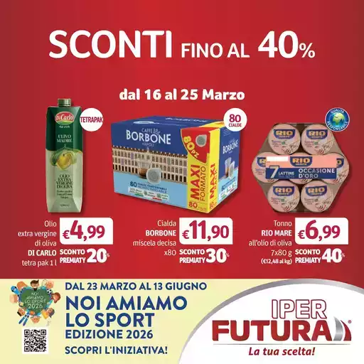 Sconti fino al 40% Sconti fino al 40%