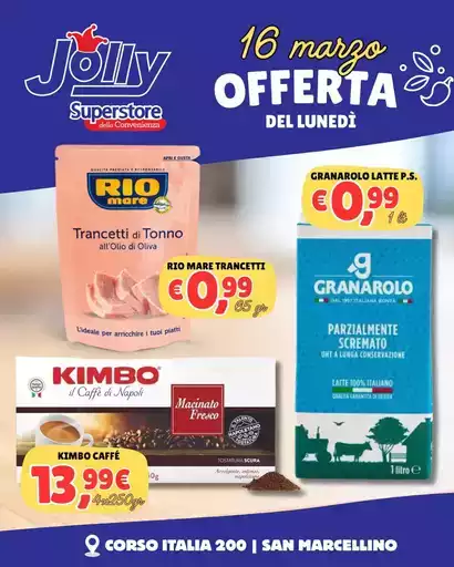 Offerta del lunedì Offerta del lunedì