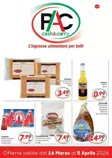 Offerte valide dal 16 marzo al 5 aprile 2026 Offerte valide dal 16 marzo al 5 aprile 2026