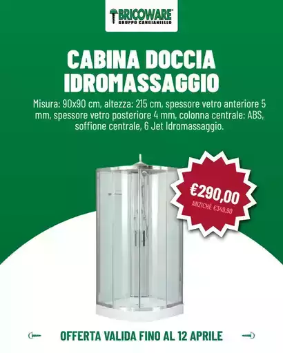 Cabina doccia idromassaggio