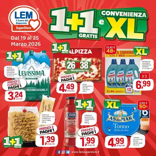 1+1 Gratis e Convenienza XL