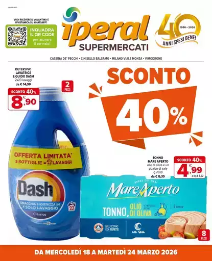 Sconto 40%