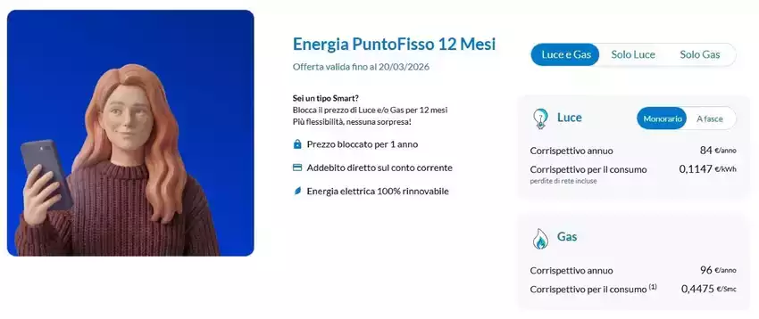 Energia PuntoFisso 12 Mesi