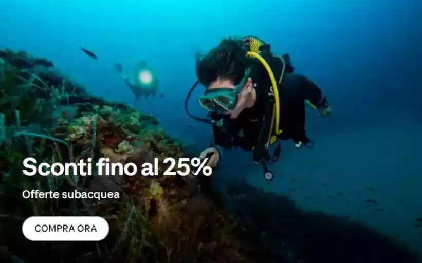 Sconti fino al 25%