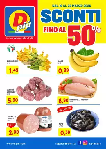 Sconti fino al 50%