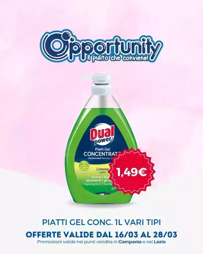 Offerte valide dal 16/03 al 28/03