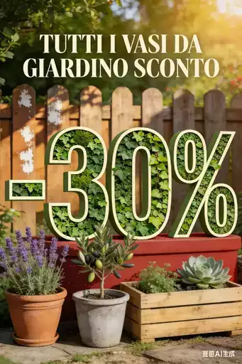 Tutti i vasi da giardino sconto -30%