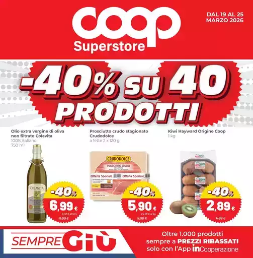 40% su 40% prodotti