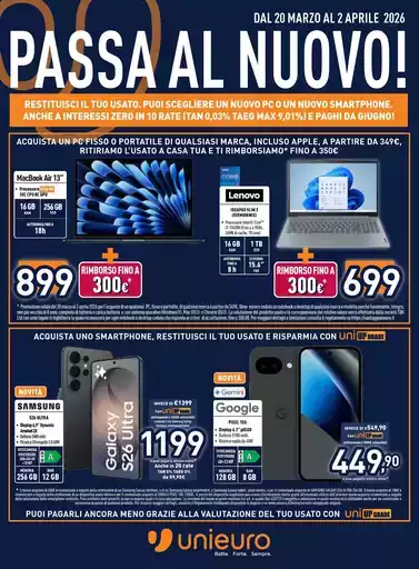 Passa al nuovo da Unieuro! Passa al nuovo da Unieuro!