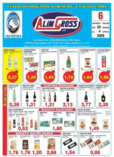 OFFERTE VALIDE DAL 20 MARZO AL 4 APRILE 2026 OFFERTE VALIDE DAL 20 MARZO AL 4 APRILE 2026