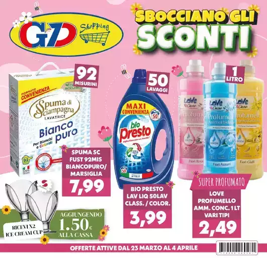 Sbocciano gli sconti