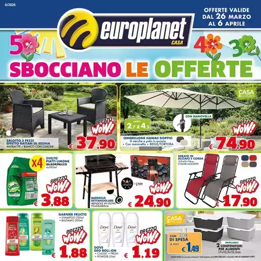 Sbocciano le offerte