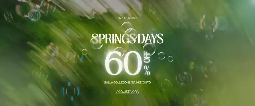 Spring days 60% off