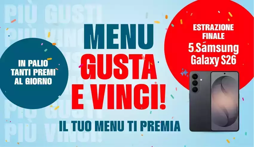 Menu gusta e vinci!