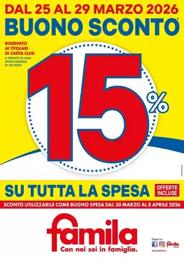 BUONO SCONTO 15%