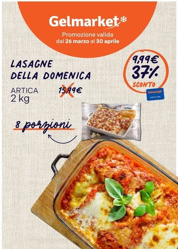 Promozione valida dal 26 marzo al 30 aprile