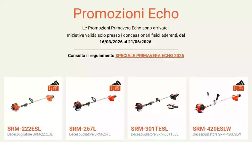 Promozioni Echo