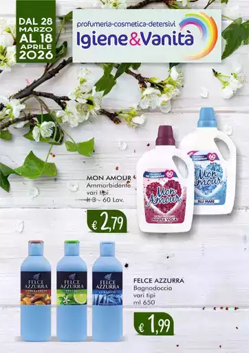 Dal 28 marzo al 18 aprile 2026